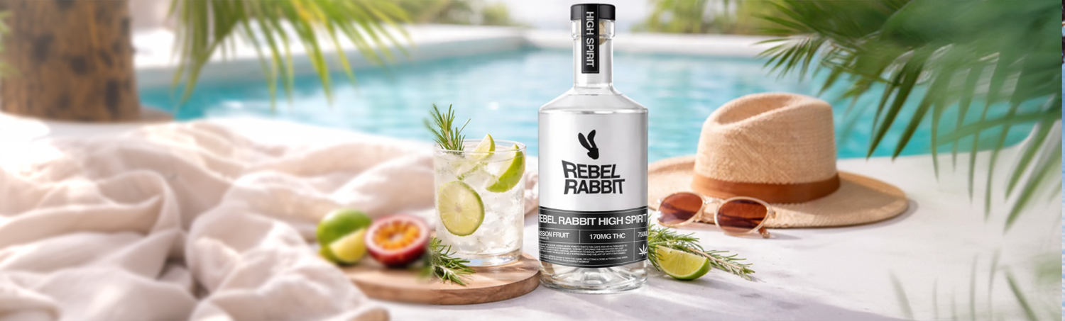 RabbitReel banner som visar casinoets tema och erbjudanden